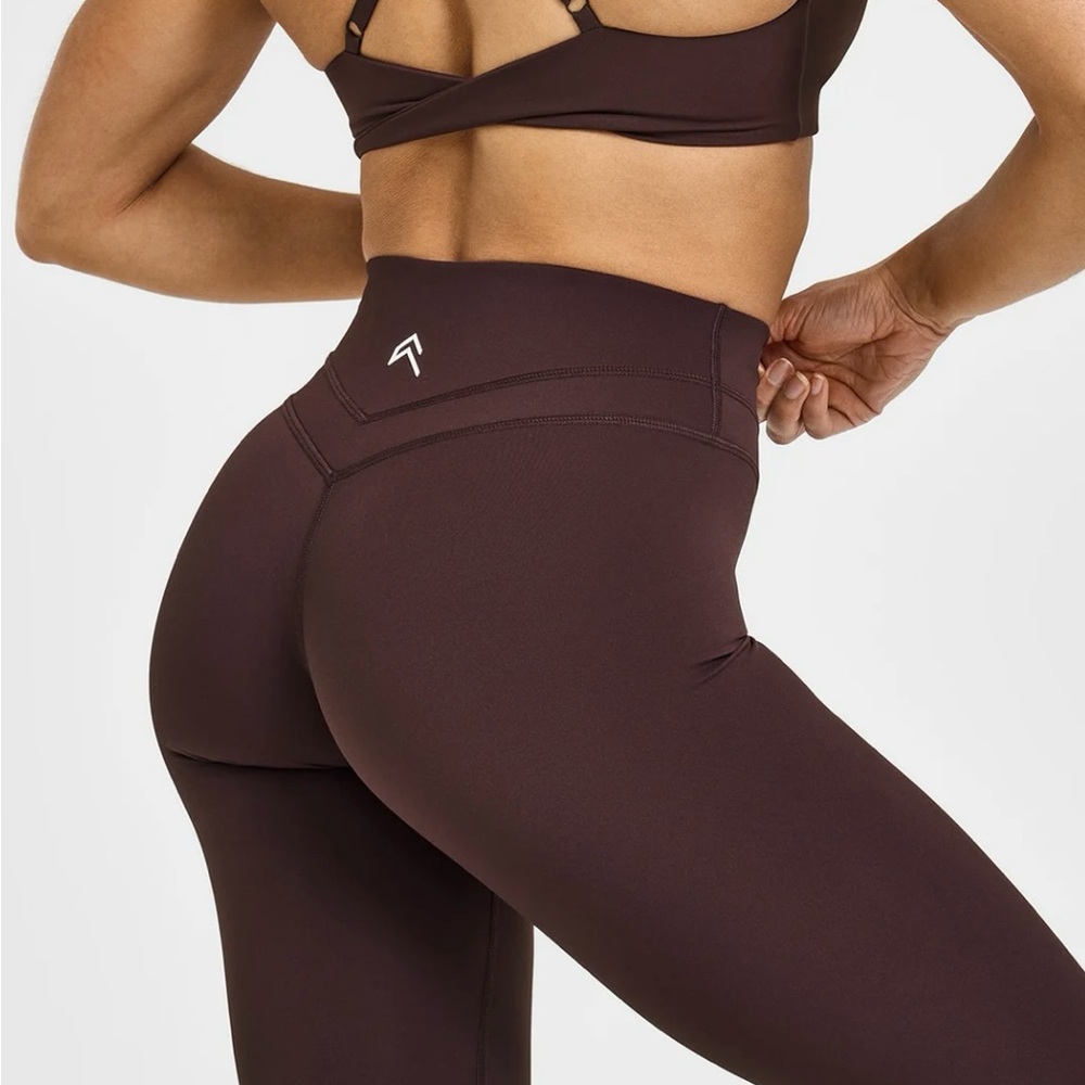 Brown High-Waisted Leggings